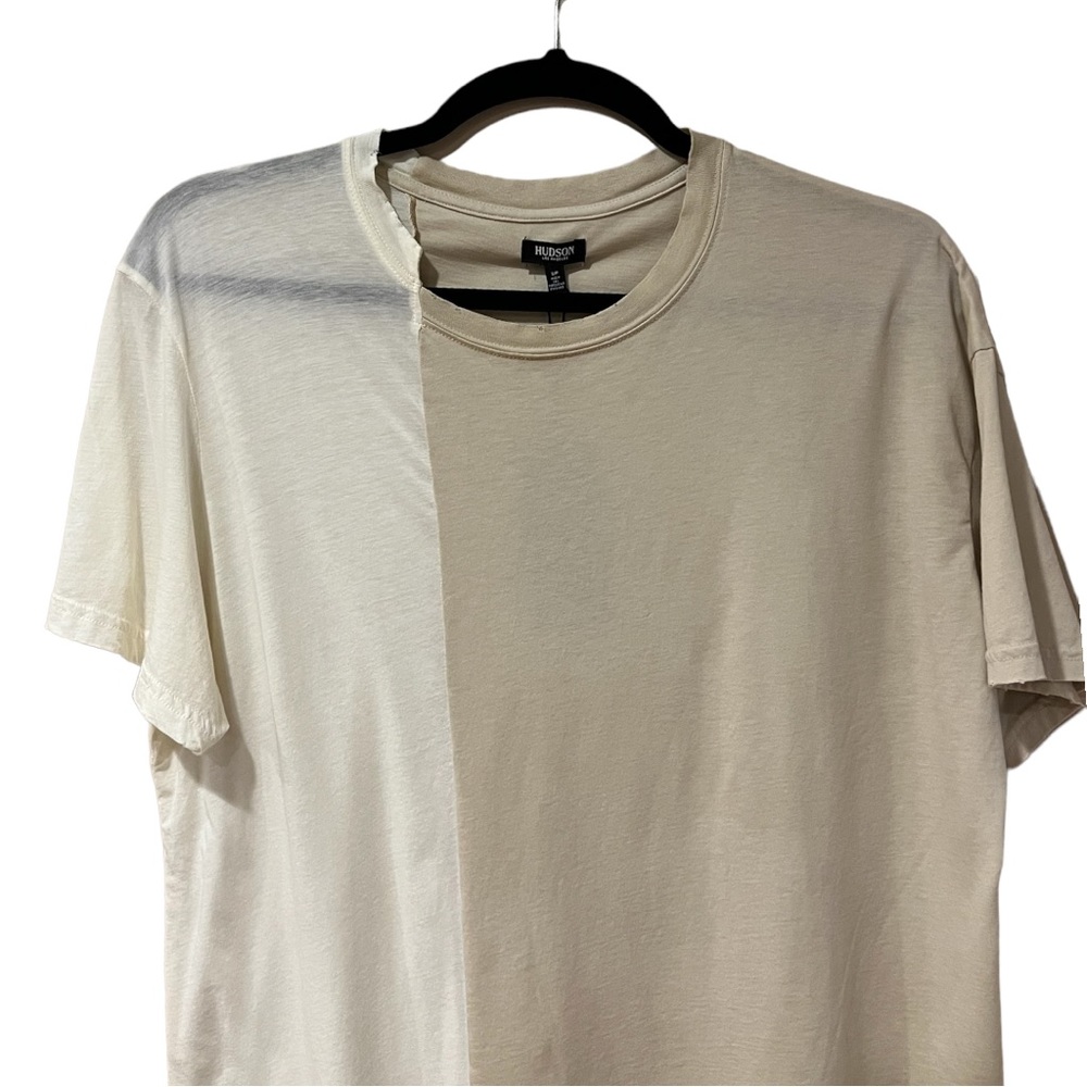 Hudson Oversized Split Hem Short Sleeve Tee in Antique (S) - Picture 4 of 9